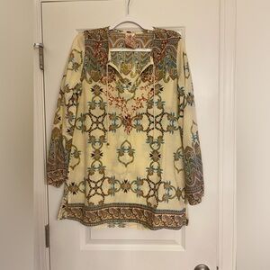 Pauln KC bohemian long sleeve thigh length blouse or short dress